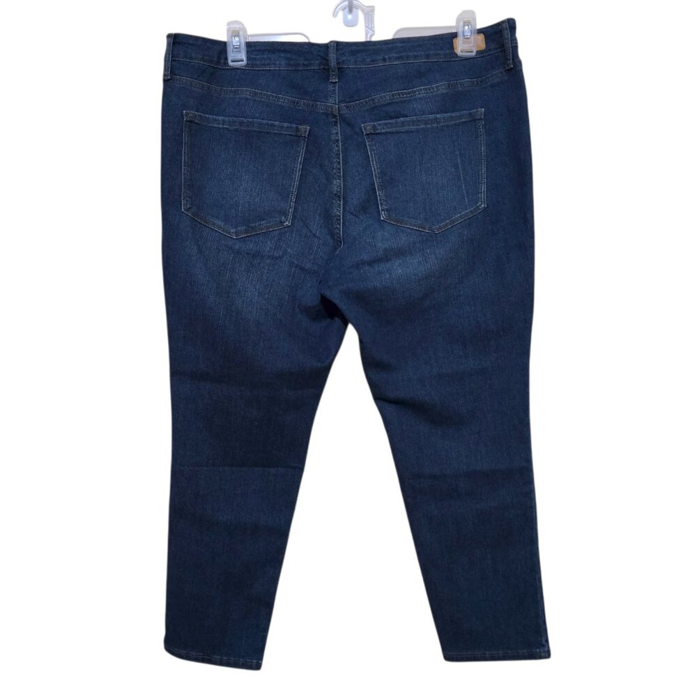 Sofia Vergara Curvy Skinny Ankle High Rise Cropped Jeans Women's Size 18W Blue - Picture 11 of 11